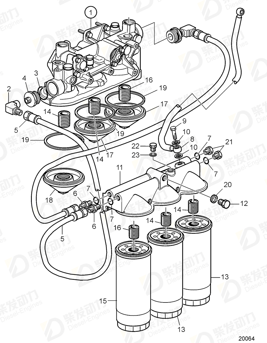 volvo penta Gasket 982510 Drawing volvo penta Gasket 982510 Drawing